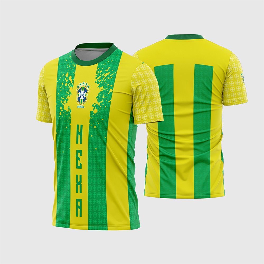 Arte Vetor Camisa Conceito Seleção Brasileira Hexa 2026