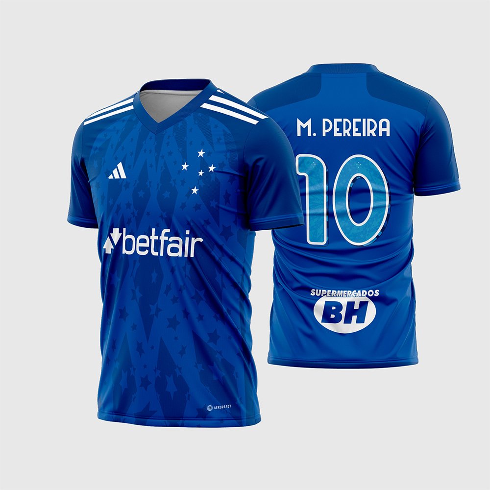 Arte Vetor Camisa Cruzeiro Titular 2024 - 2025