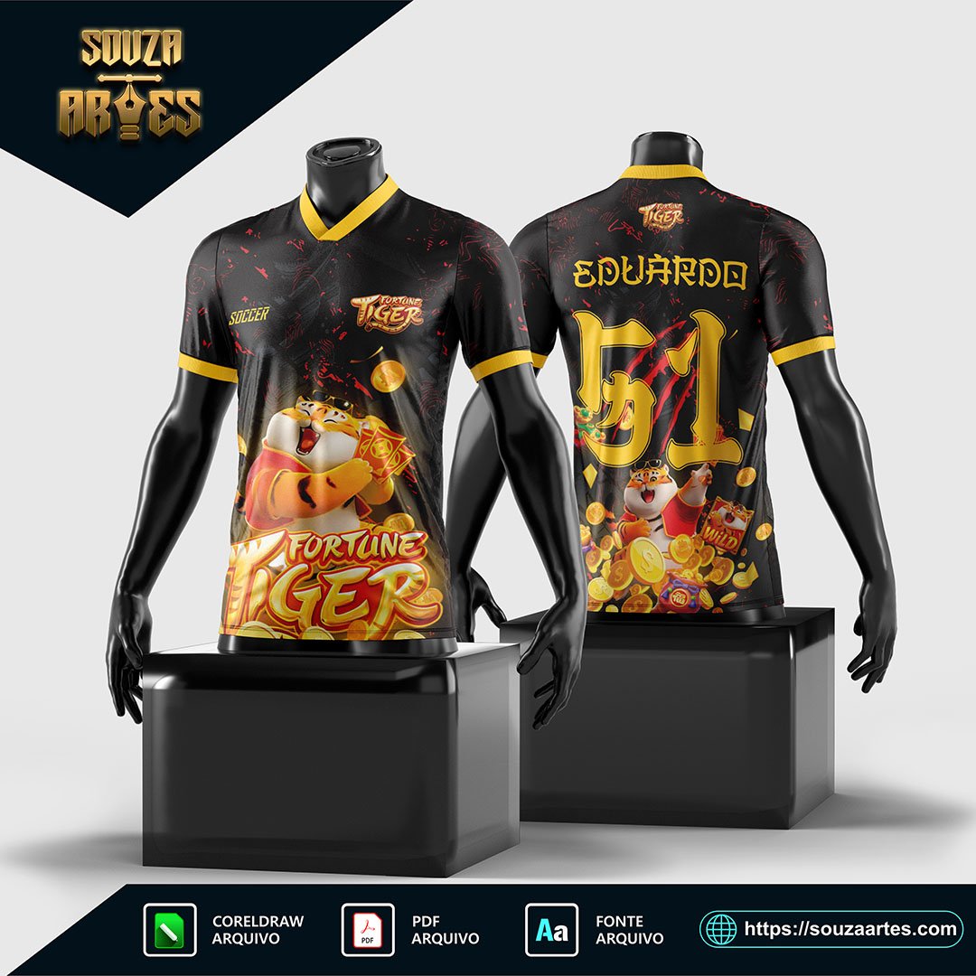 Arte Vetor Camisa InterClasse Fortune tiger