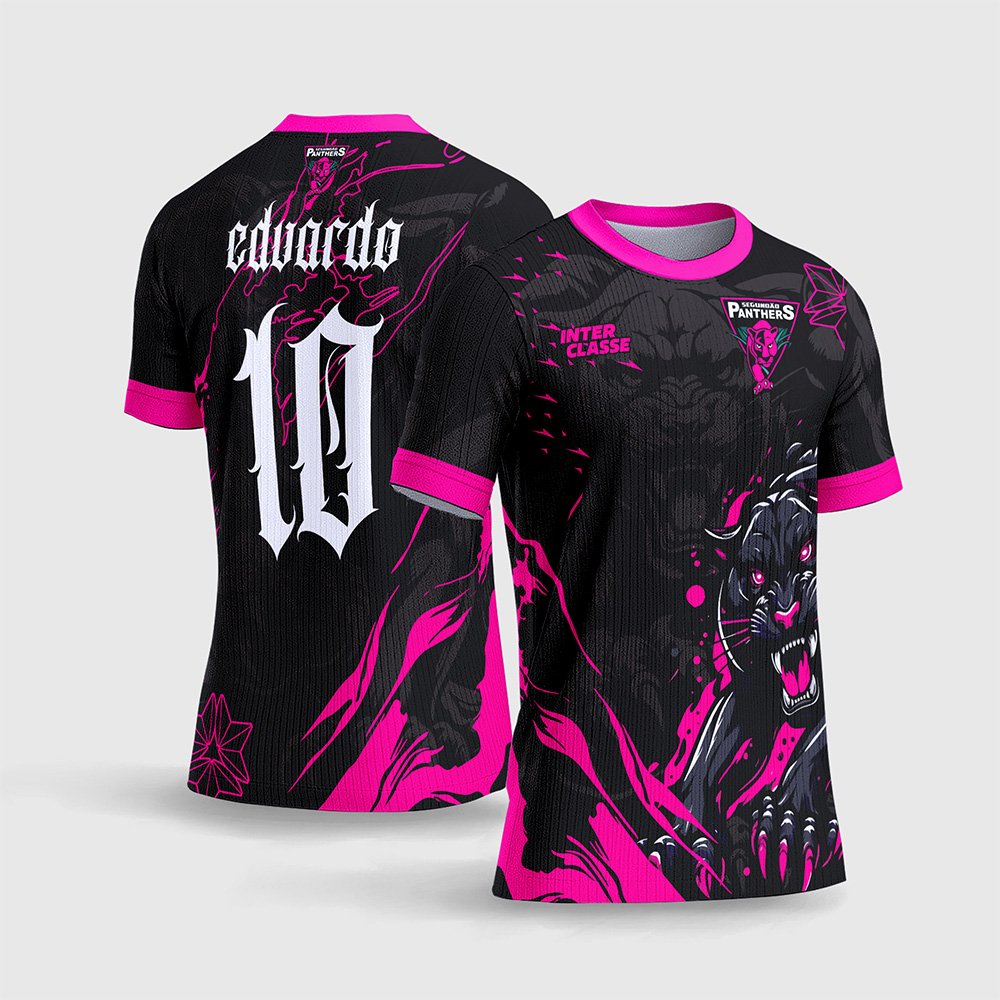 Arte Template Camisa de Interclasse 2026 Pantera Negra