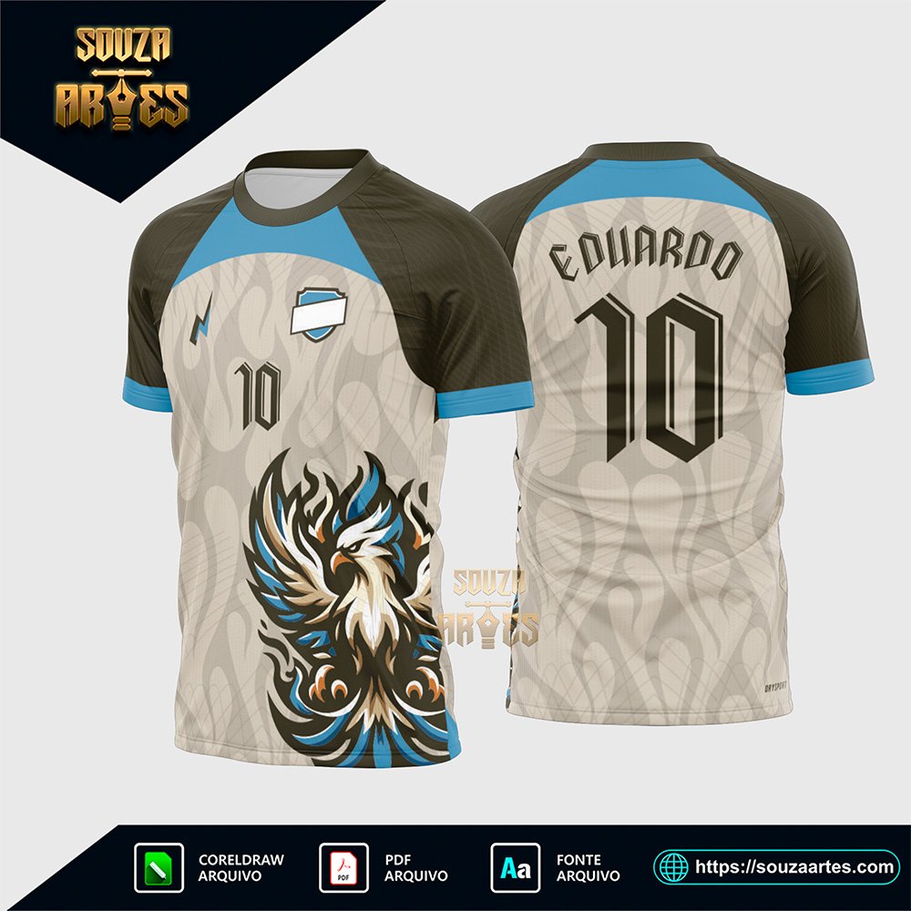Arte Vetor Camisa Interclasse Fênix Flames