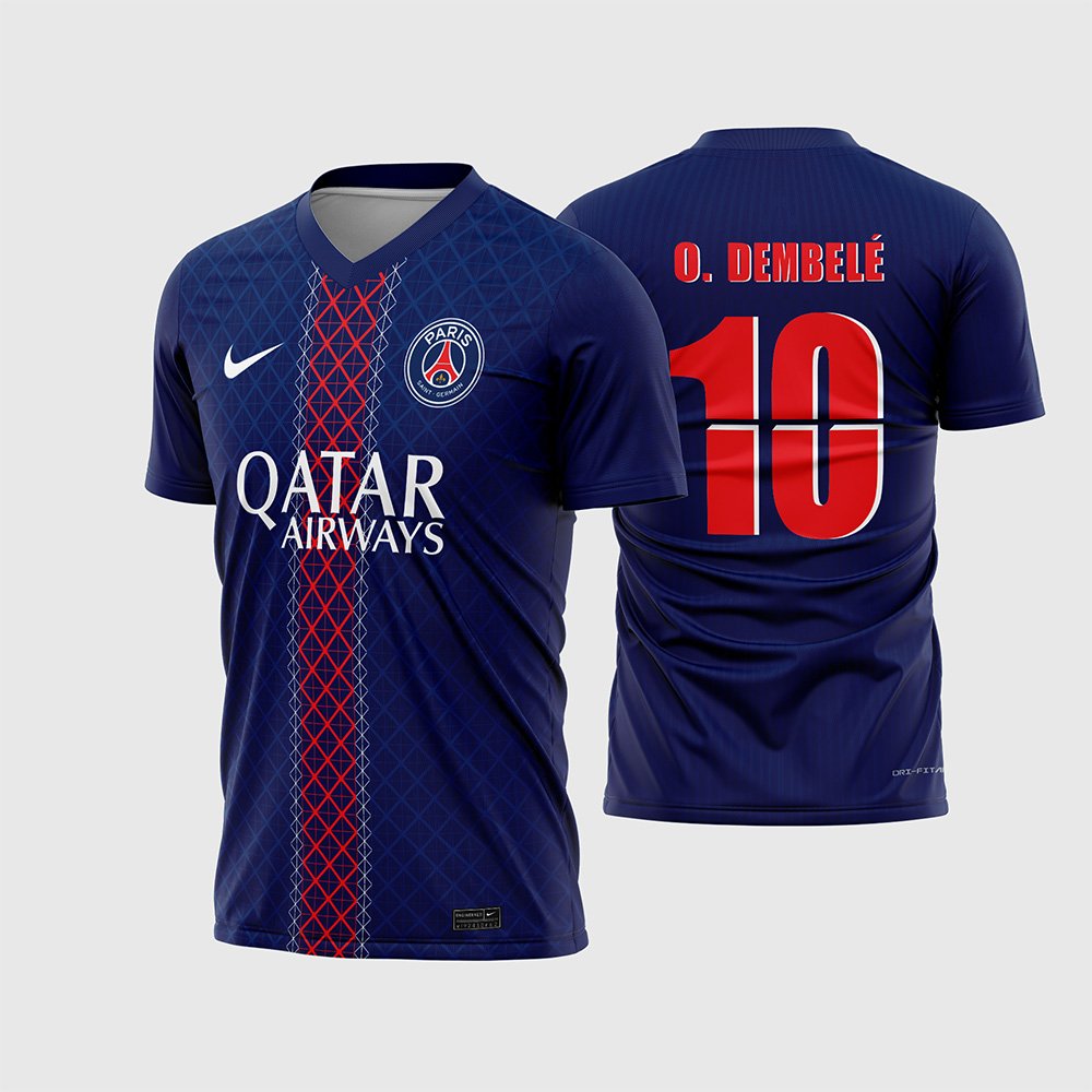 Arte Vetor Camisa PSG Titular 2025 - 2026