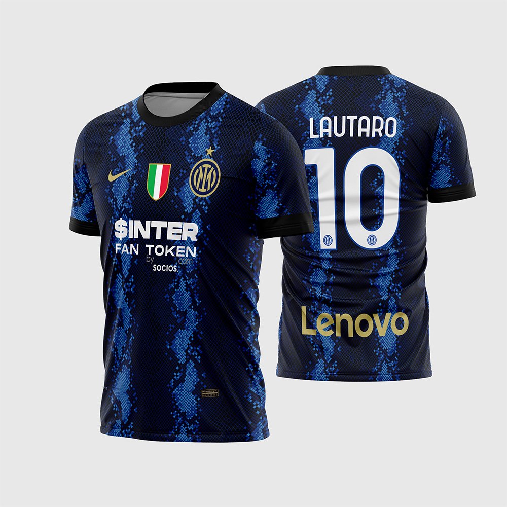 Arte Vetor Camisa Inter de Milão Titular 2021 – 2022