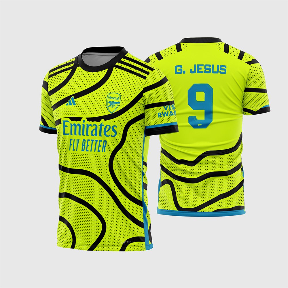 Arte Vetor Camisa Reserva Arsenal 2023 - 2024