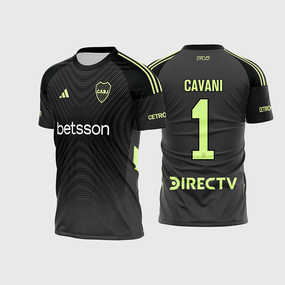Arte Estampa Camisa Boca Juniors Goleiro 2025 – 2026
