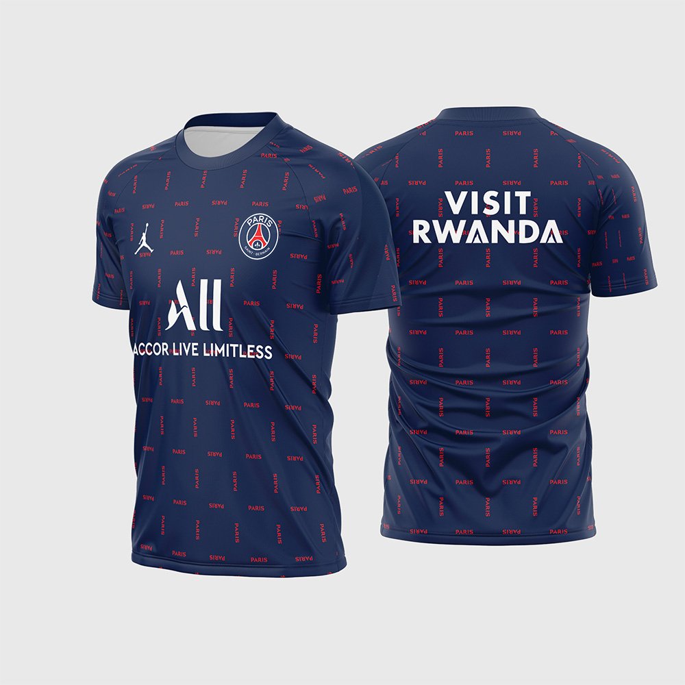 Arte Vetor Camisa PSG Pré Jogo 2021 - 2022