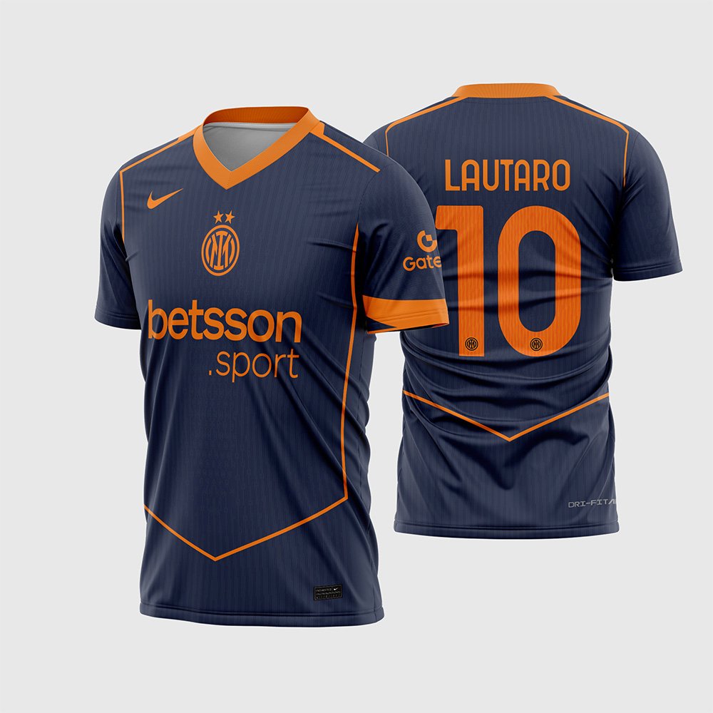 Arte Vetor Camisa Inter de Milão Terceira 2025 – 2026