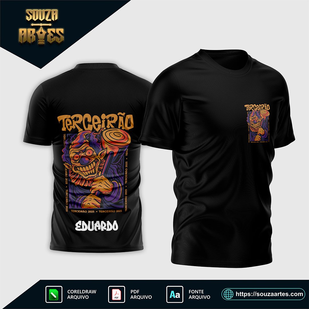 Arte Vetor Camisa Terceirão Palhaço 2025