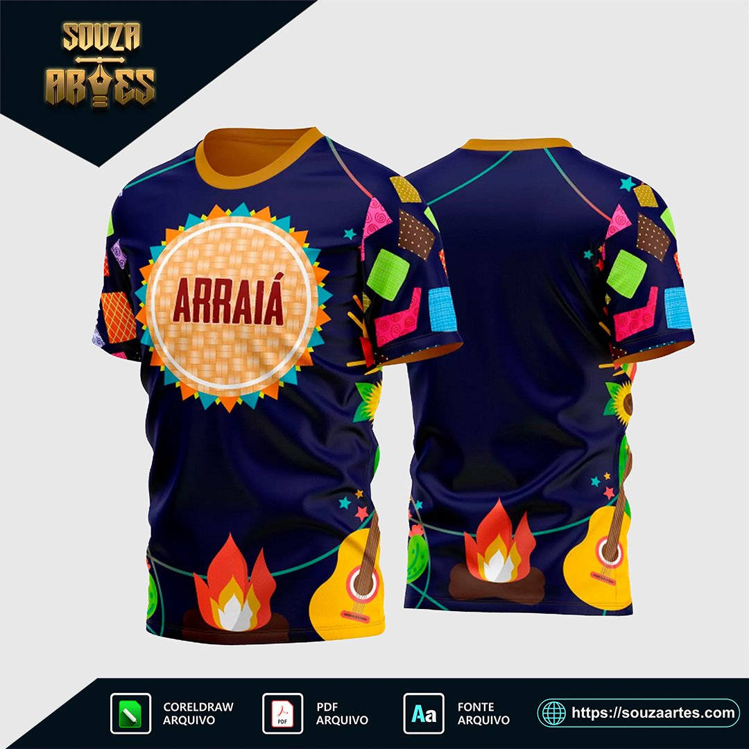 Estampa Camisa Festa Junina - São João 2025 - Arraiá 2025