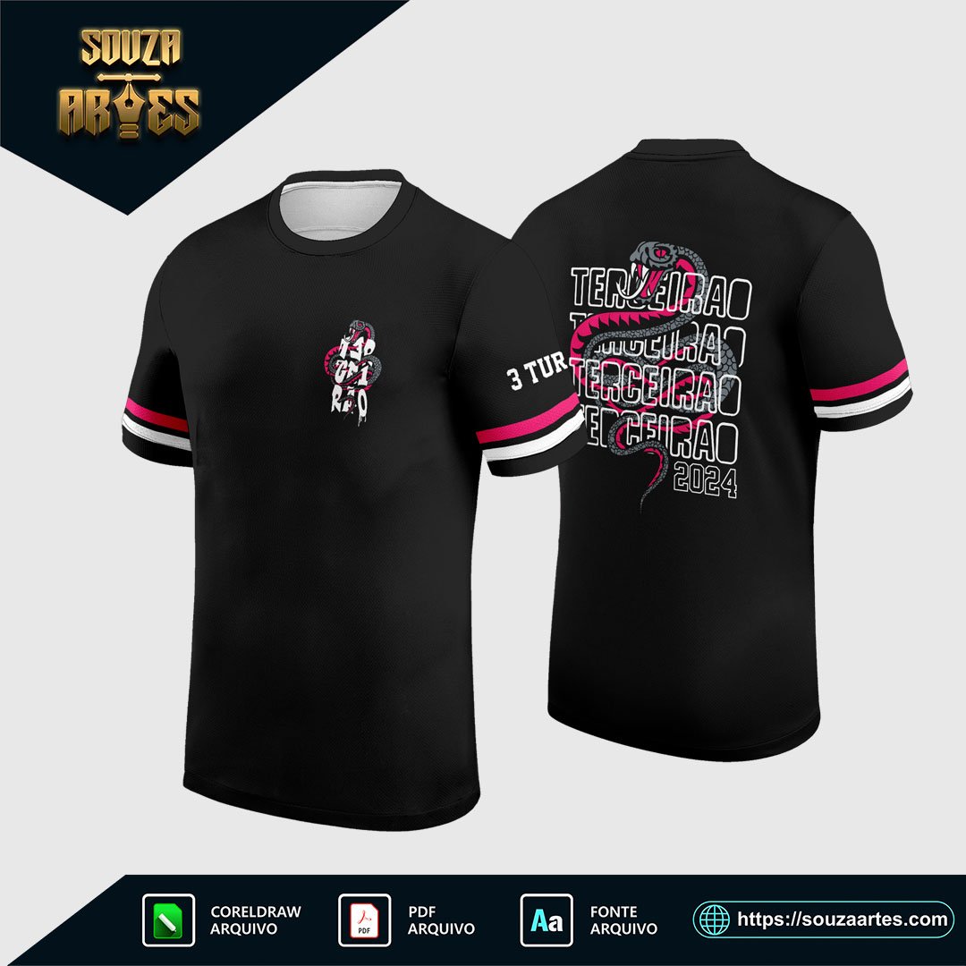 Arte Vetor Camisa Terceirão 2025 - Cobra