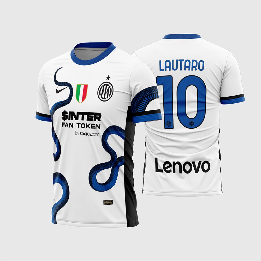 Arte Vetor Camisa Inter de Milão Reserva 2021 – 2022 Cobra