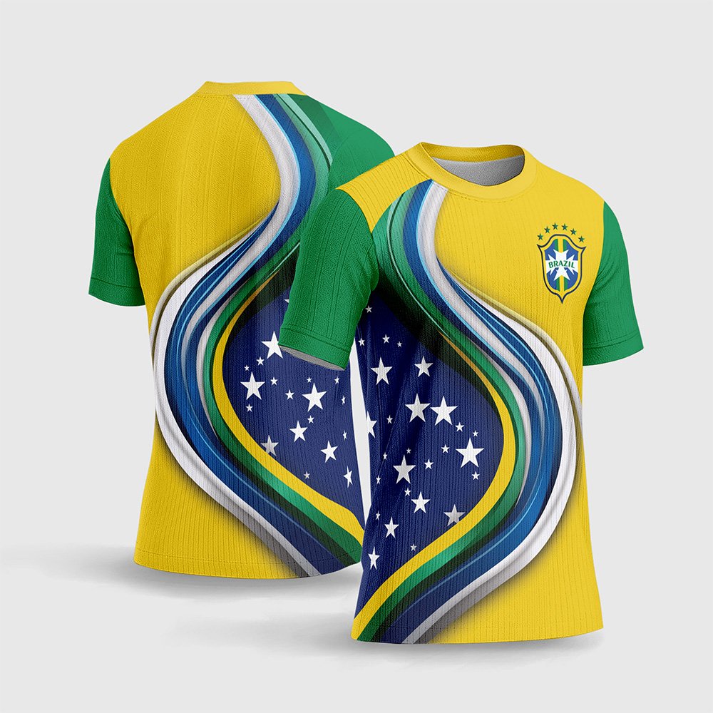 Arte Camisa Brasil Copa do Mundo 2026 Modelo 05