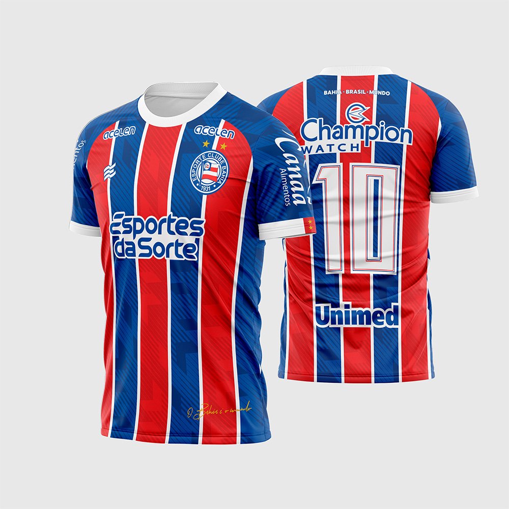 Arte Vetor Camisa Time Bahia Reserva 2023 - 2024