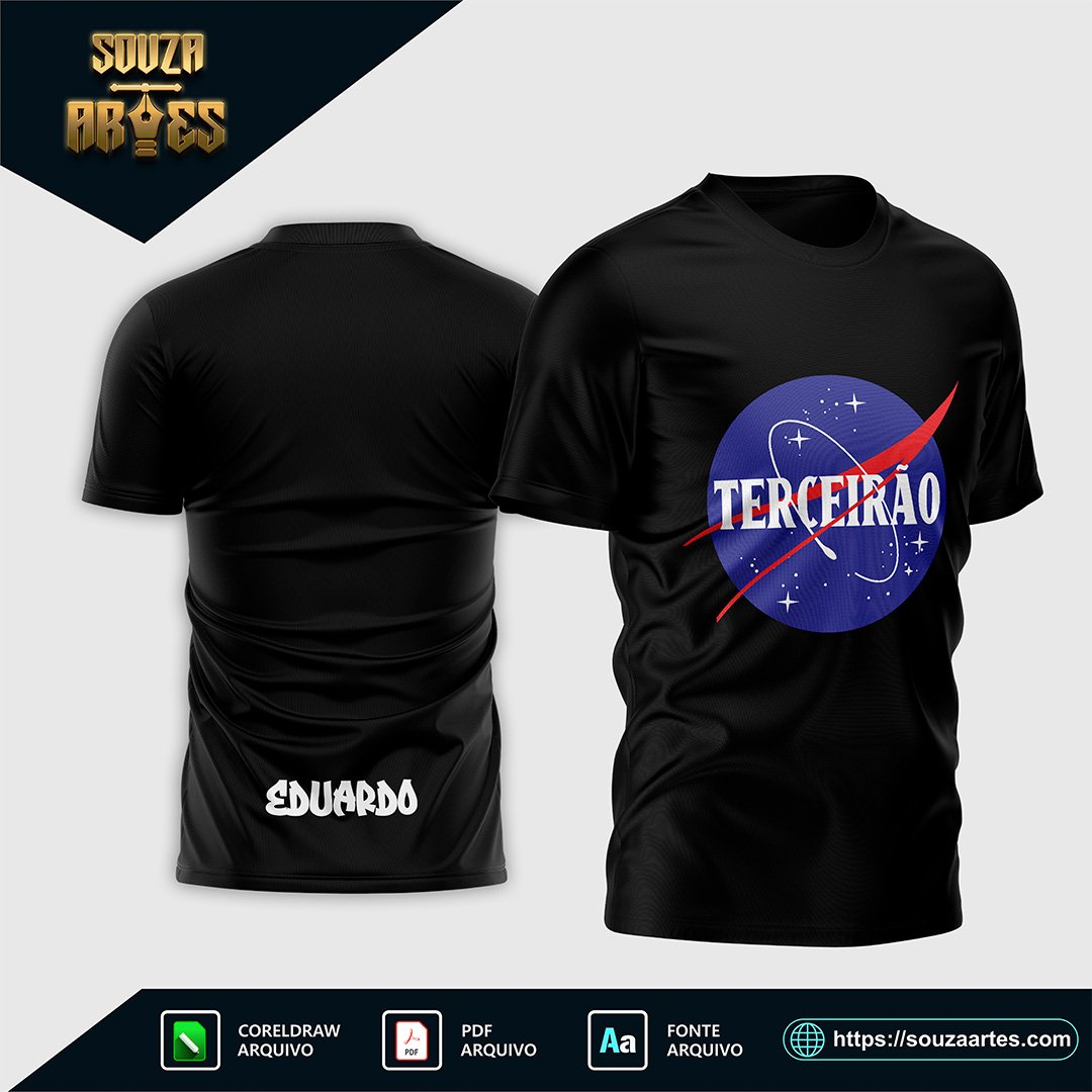 Arte Vetor Camisa Terceirão Nasa 2025