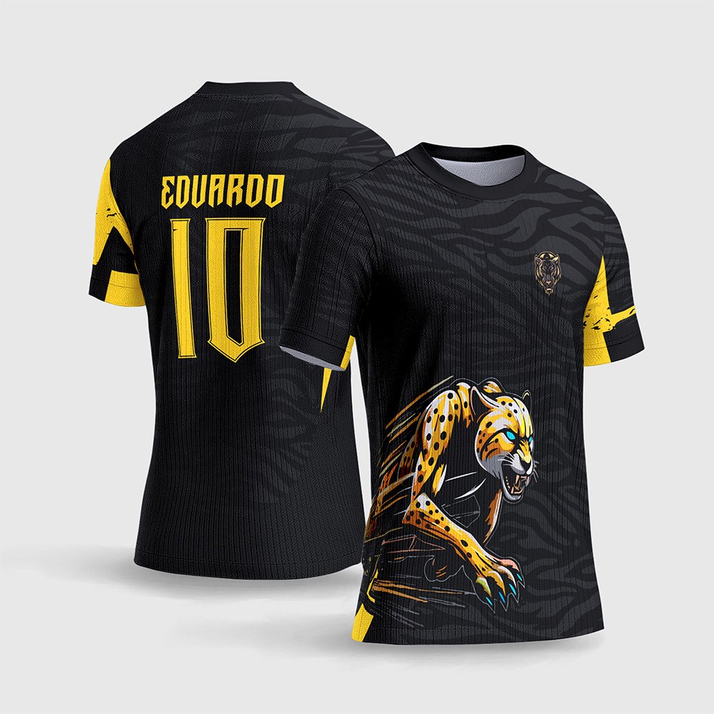 Arte Vetor Camisa Interclasse Guepardo