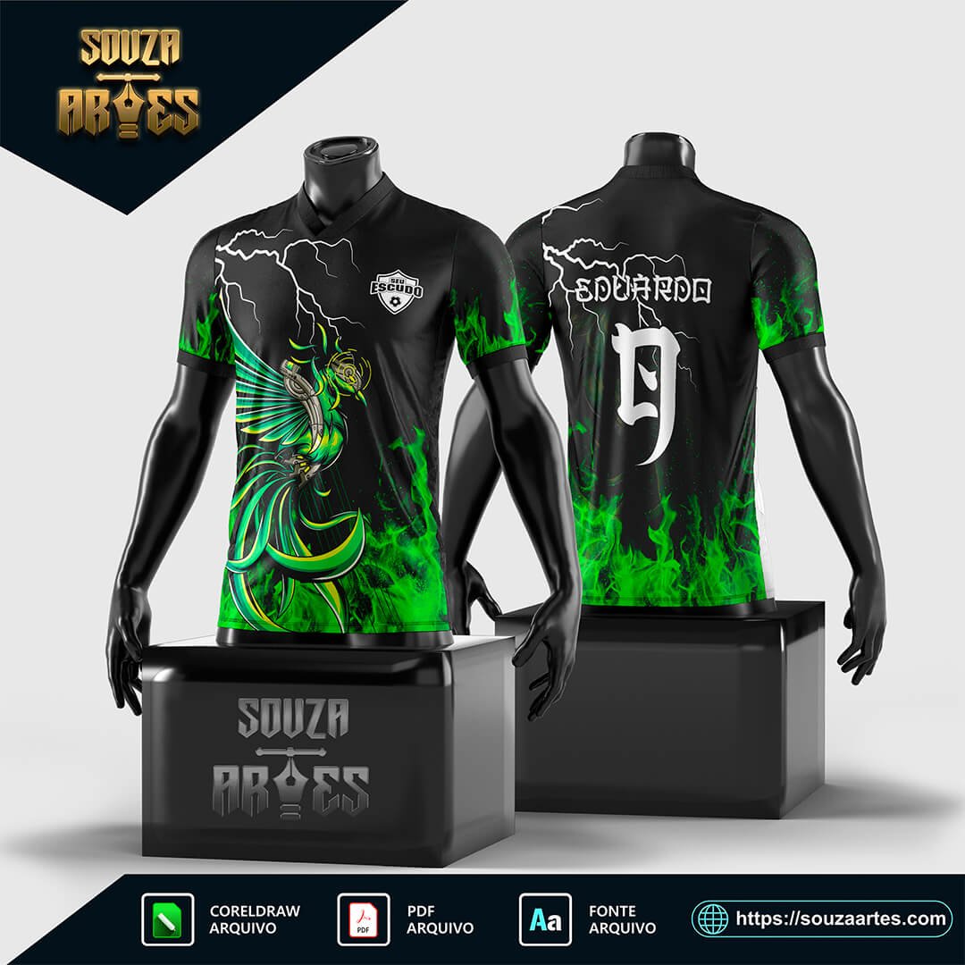 Arte Vetor Camisa Interclasse Fenix Verde