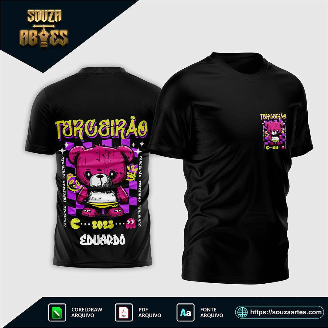 Arte Vetor Camisa Terceirão Urso 2025