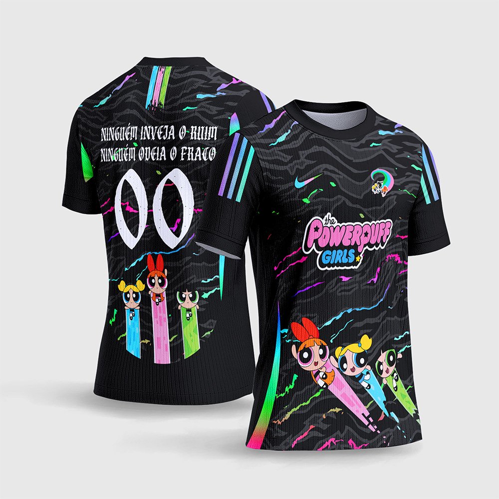 Arte Vetor Camisa InterClasse Meninas Superpoderosas Black