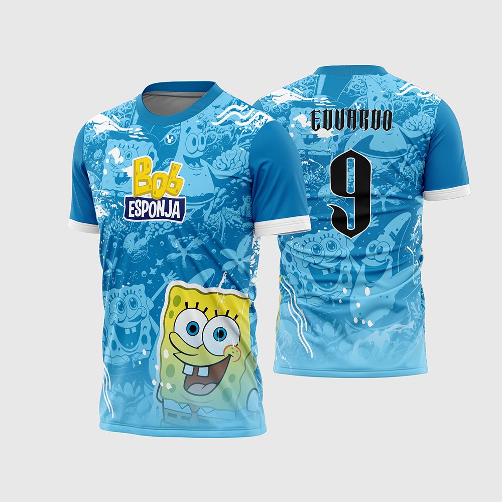 Arte Vetor Camisa de Interclasse Bob Esponja