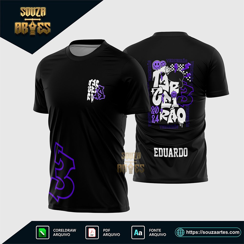 Arte Vetor Camisa Terceirão 2025 Mão