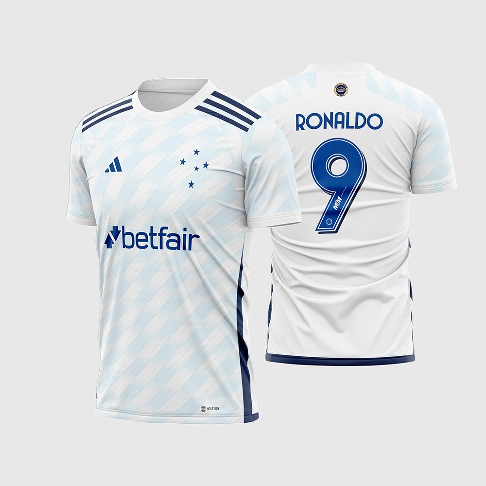 Arte Vetor Nova Camisa Reserva Cruzeiro 2023 - 2024