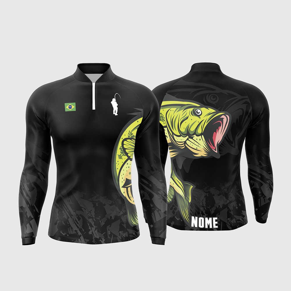 Arte Estampa Camisa De Pesca Esportiva Modelo 24