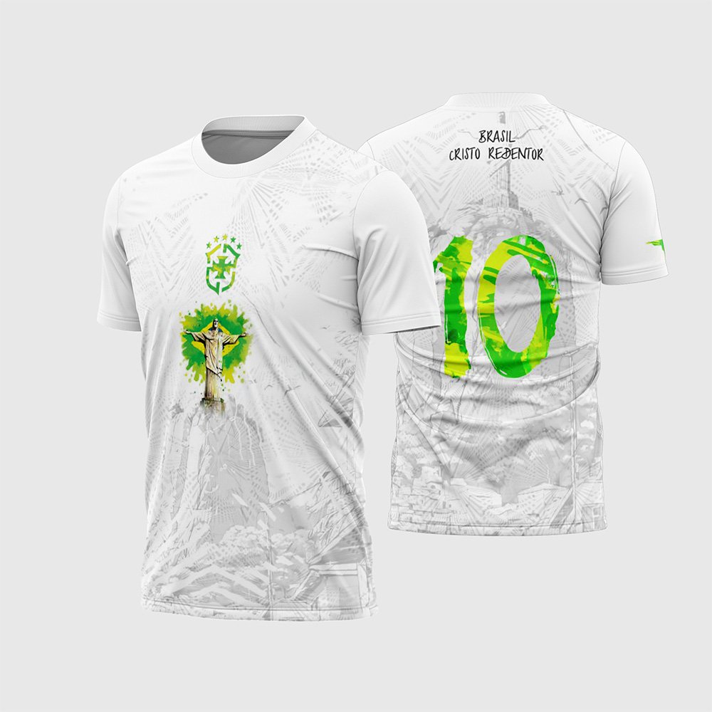 Arte Camisa de Interclasse Conceito Brasil Cristo Redentor