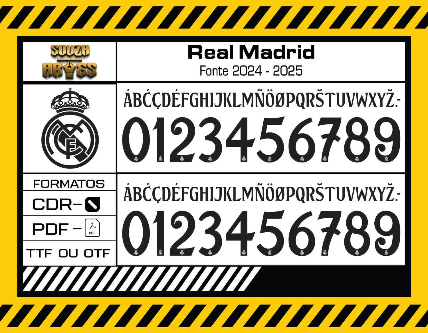Fonte Real Madrid 2024 - 2025