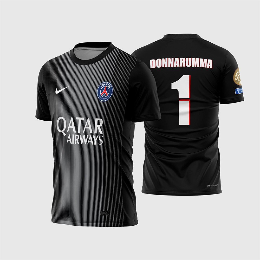 Arte Estampa Camisa PSG Goleiro 2025 - 2026
