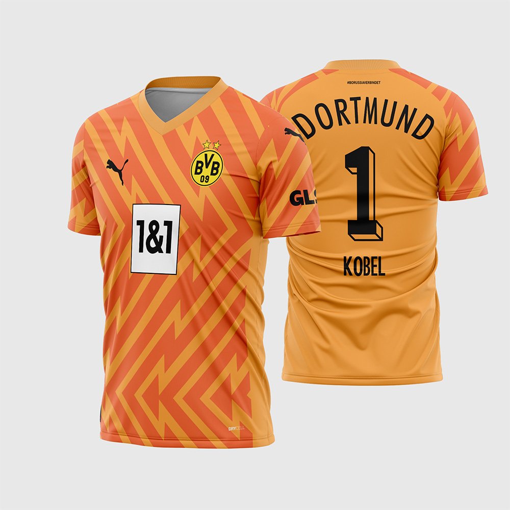 Arte Vetor Camisa Borussia Dortmund Goleiro II 2023 - 2024
