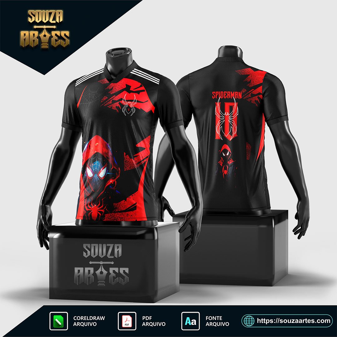 Arte Vetor Camisa Interclasse Homem aranha 2024 - 2025