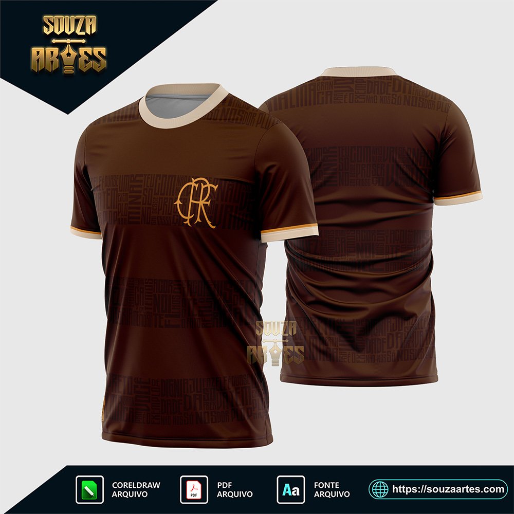 Arte Vetor Camisa Flamengo Consciência Negra 2024 - 2025