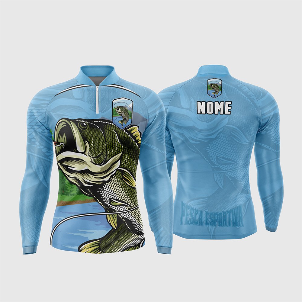 Arte Estampa Camisa De Pesca Esportiva Modelo 21