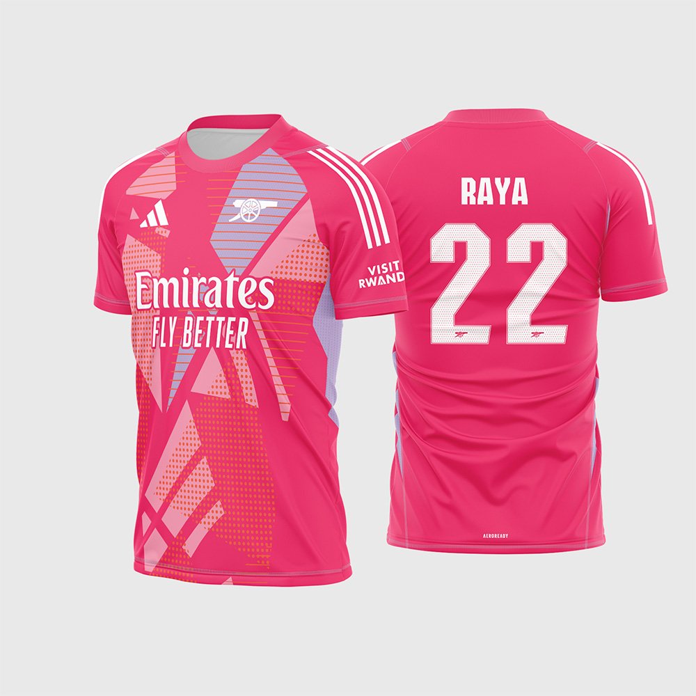 Arte Vetor Camisa Arsenal Goleiro II 2024 - 2025