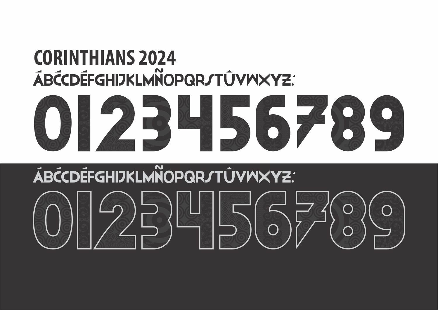 Fonte Vetor Camisa Corinthians 2024 2025