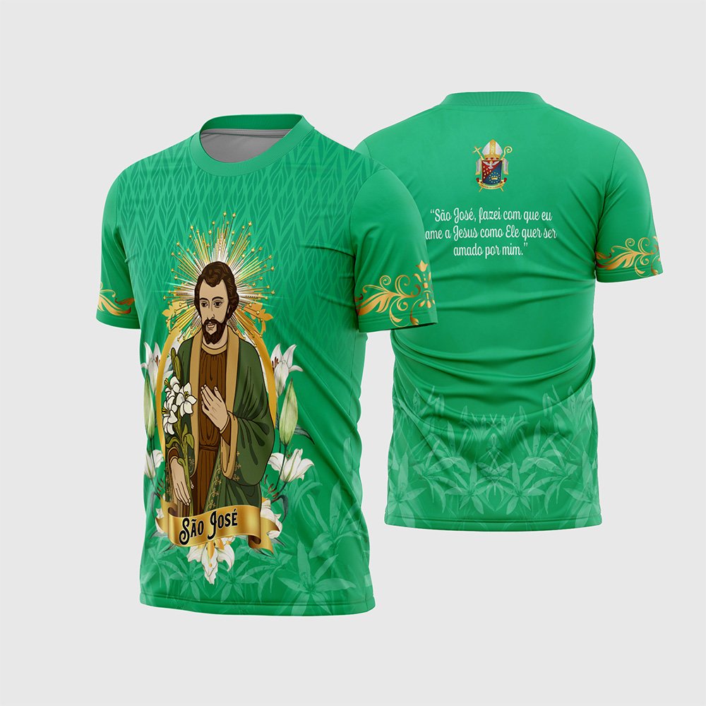 Arte Vetor Religiosa São José para Camisa