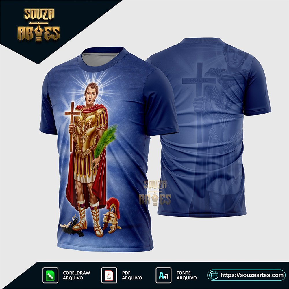 Arte Vetor Camisa Religião - Santo Expedito 2026
