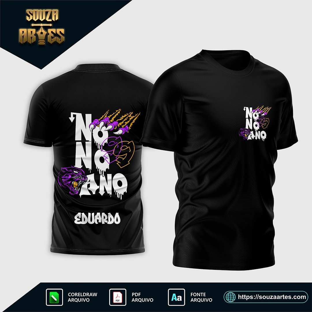 Arte Camisa Nono Ano Pantera Vetor