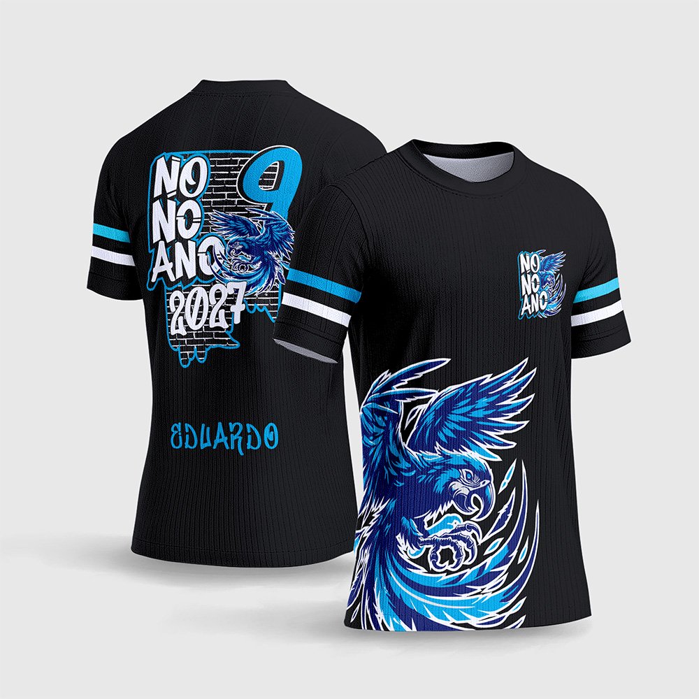 Arte Estampa Camisa Formandos Nono Ano Graffite Arara Azul