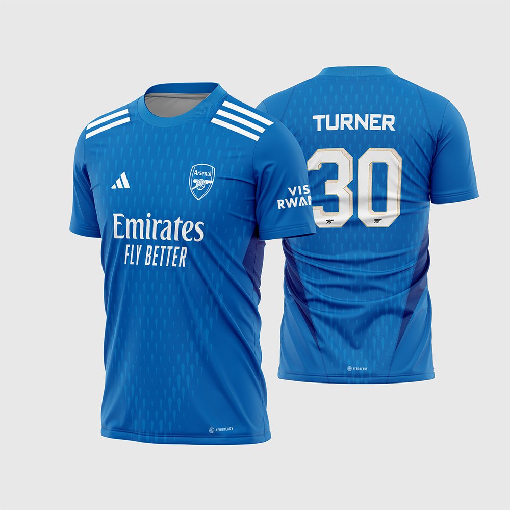Arte Vetor Camisa Arsenal Goleiro II 2023 - 2024