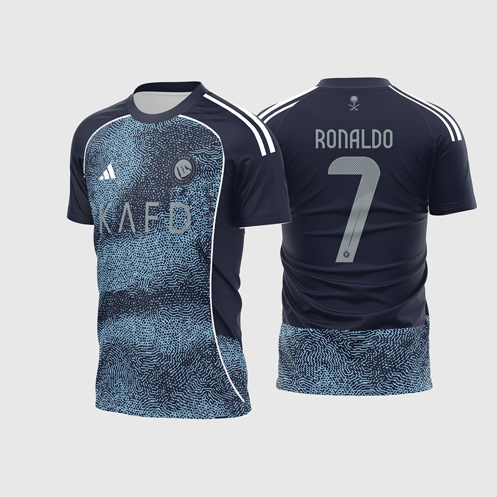Arte vetor camisa Al-Nassr Reserva 2025 2026