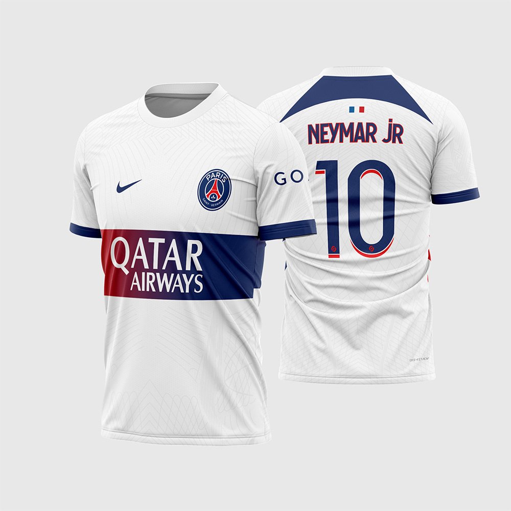 Arte Vetor Camisa PSG Reserva 2023 - 2024