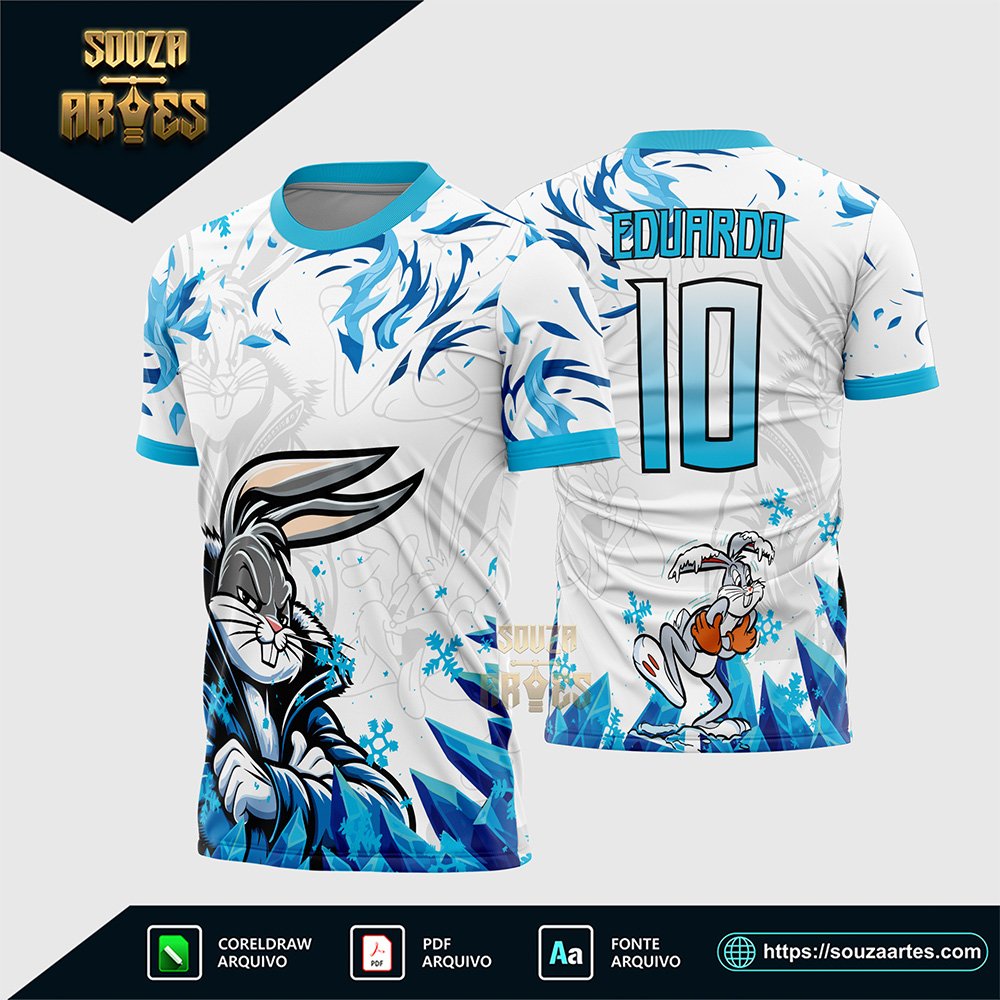Arte Vetor Camisa Interclasse Pernalonga Frio
