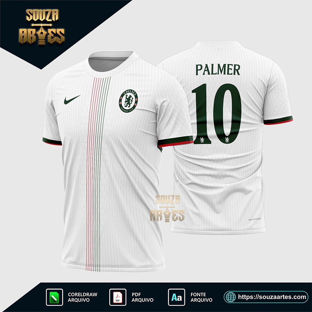 Arte Estampa Camisa Chelsea Reserva 2025 - 2026