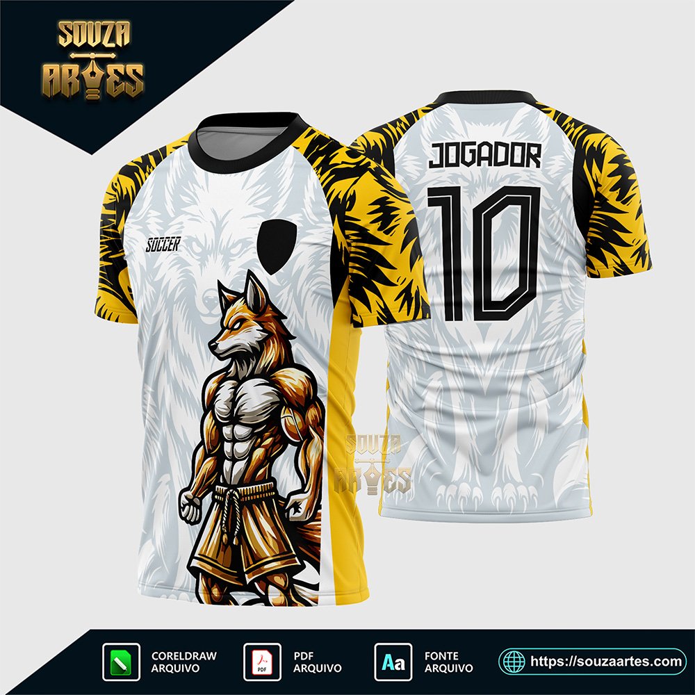 Arte Vetor Camisa de Interclasse Raposa 2025