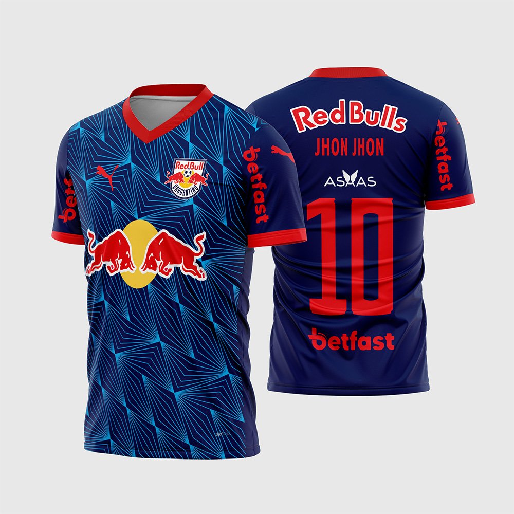 Arte Vetor Camisa Red Bull Bragantino Reserva 2025 - 2026