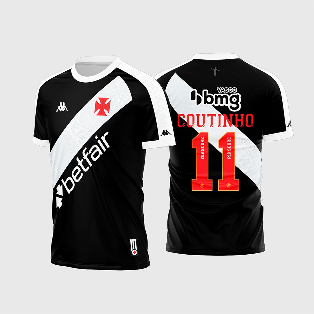 Arte Vetor Camisa Vasco da Gama Titular 2024 - 2025 Modelo 02