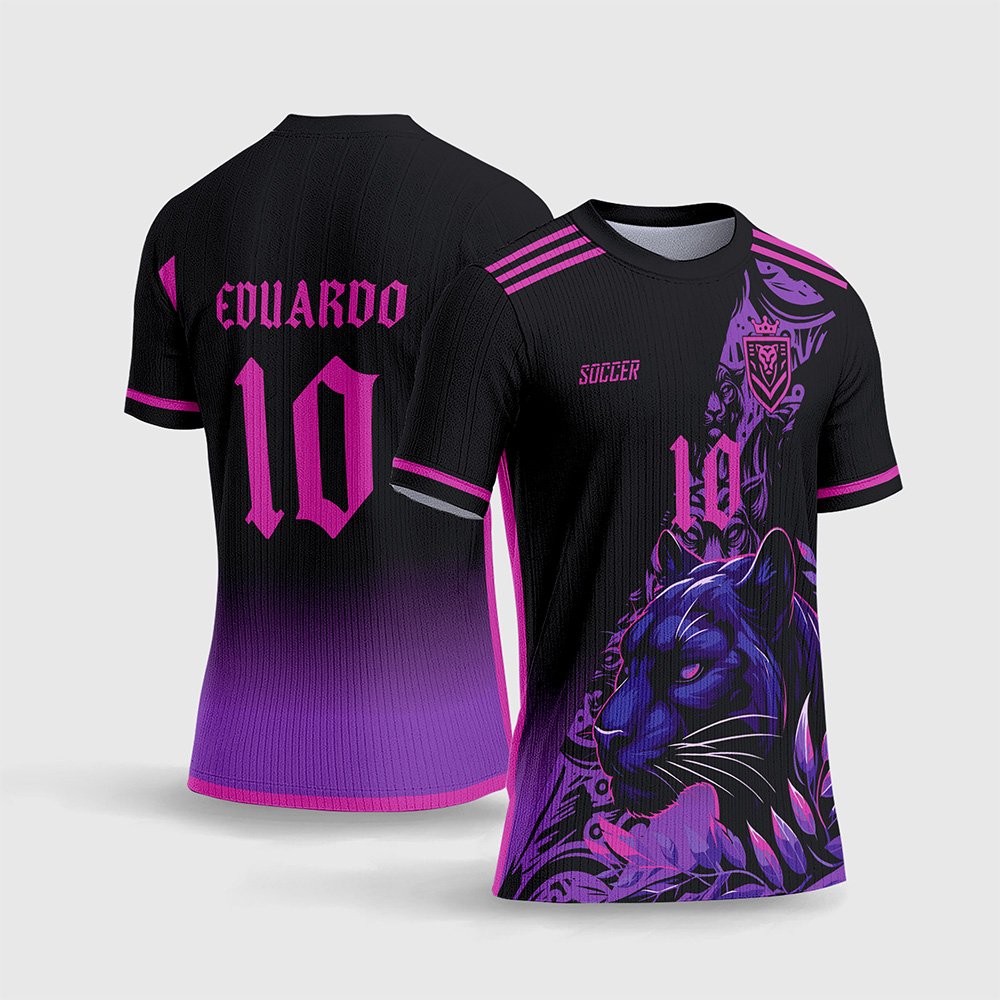 Arte Digital Camisa Interclasse Pantera Negra Rosa