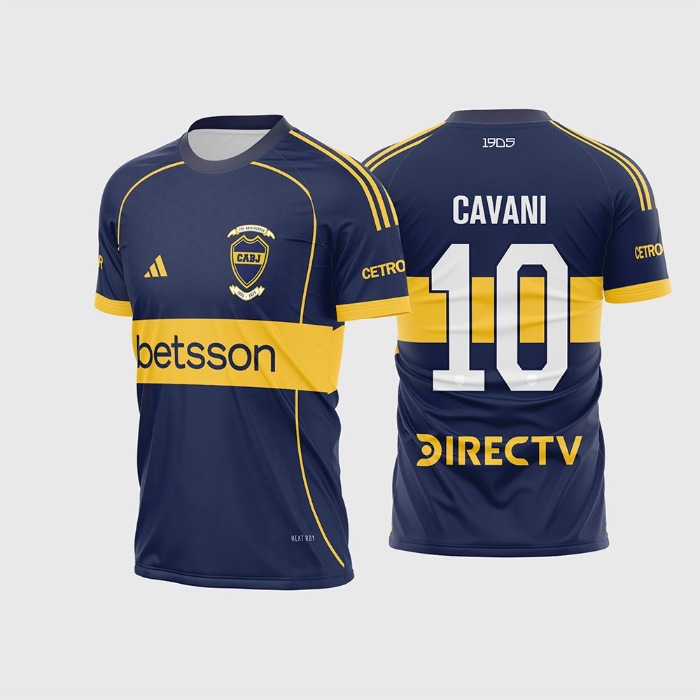 Arte Estampa Camisa Boca Juniors Titular 2025 – 2026