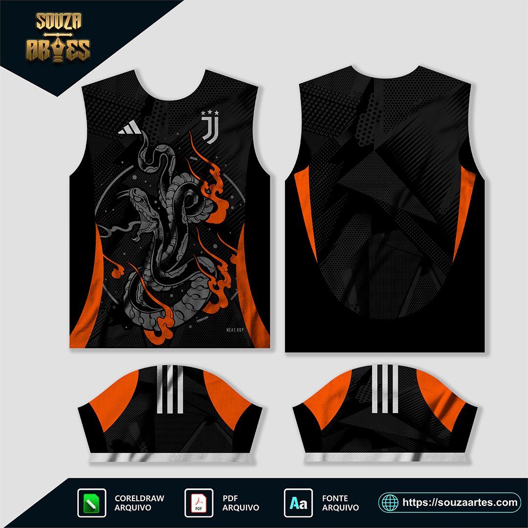 Arte Vetor Camisa Juventus Conceito 2024-2025
